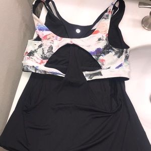 Lululemon tank with bra